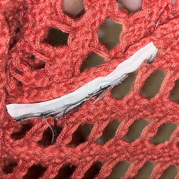 Simply Noelle Rust Orange Crocheted Sweater S/M - Picture 5 of 5